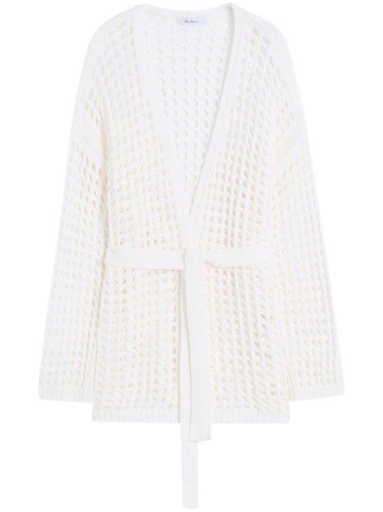 Max Mara Mxpgelo Open-Weave Knitted Cardigan