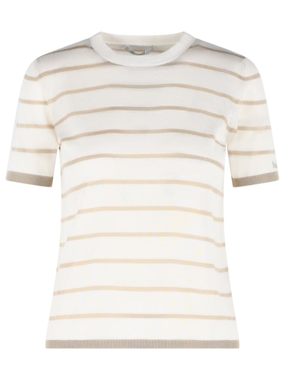 Max Mara 'Favetta' Sweater In Beige Cachemire And Silk Yarn
