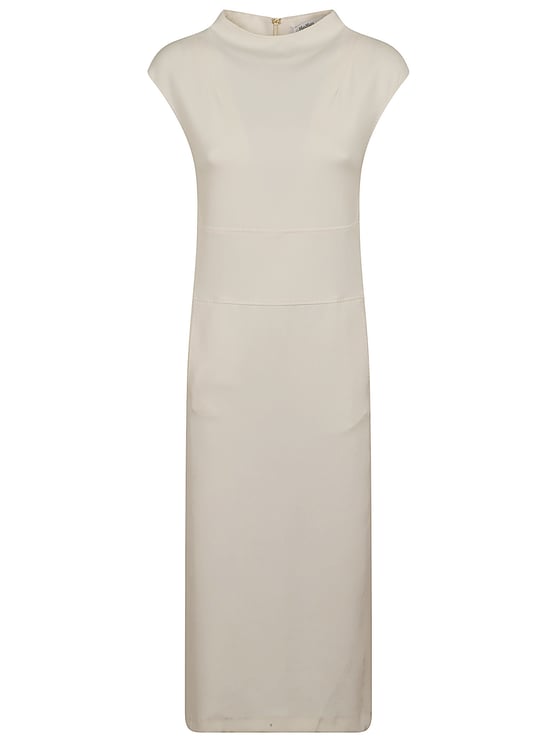 Max Mara Structured Fitted Midi Dress in Soft Scuba Jersey