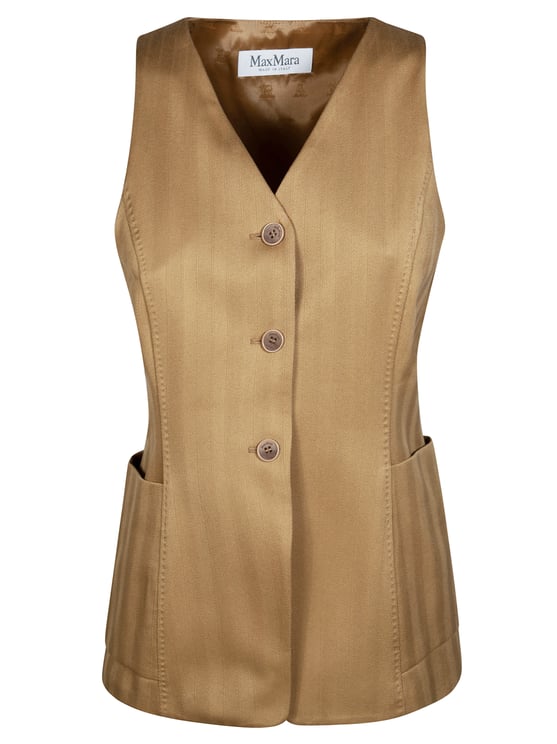Max Mara Mxmfalla Tailored V-Neck Vest