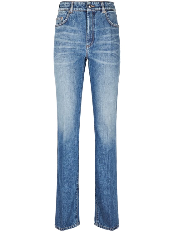 Max Mara Straight-Leg Denim Jeans with Classic Five-Pocket Design