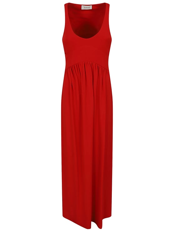 Max Mara Maxi Dress in Soft Stretch Crepe Jersey