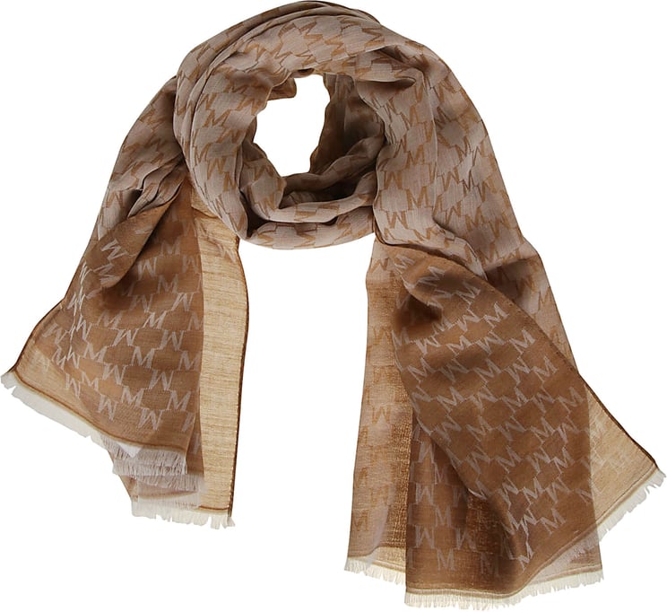 Max Mara Mxapaniere Stole Brown