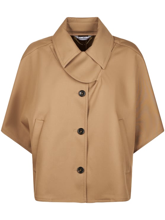 Max Mara Boxy Short Coat with Wide Collar