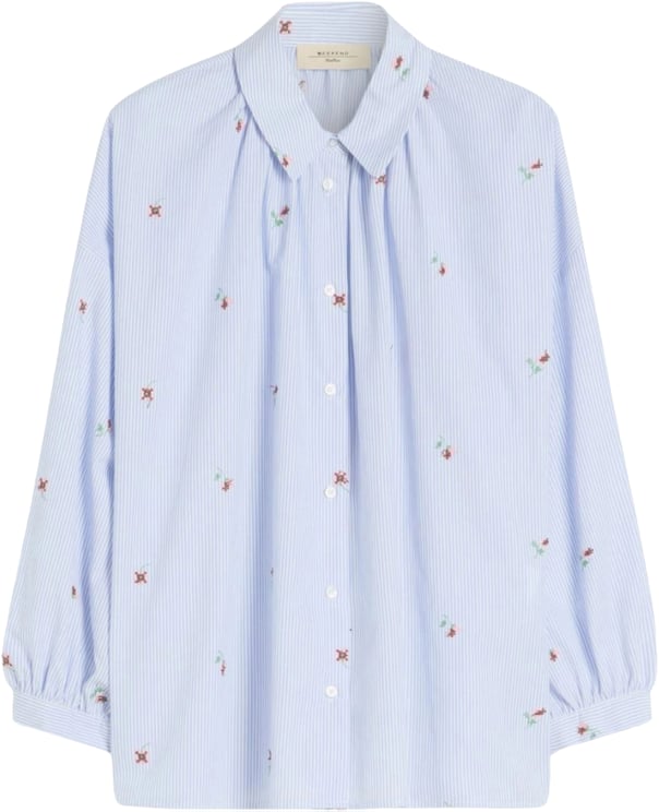 Max Mara Max Mara Weekend Wkdbutterfly Blouses Lichtblauw 2615111042600