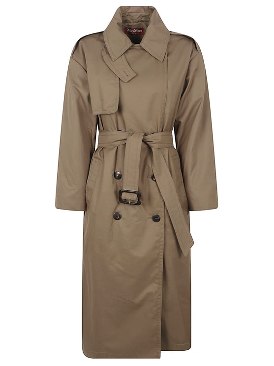 Max Mara Double-Breasted Water-Resistant Trench Coat