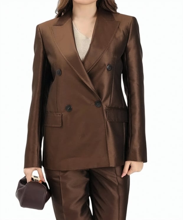 Max Mara Mstpeccati Cotton Silk Tailored Blazer