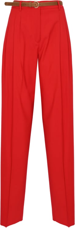 Max Mara Trousers Red