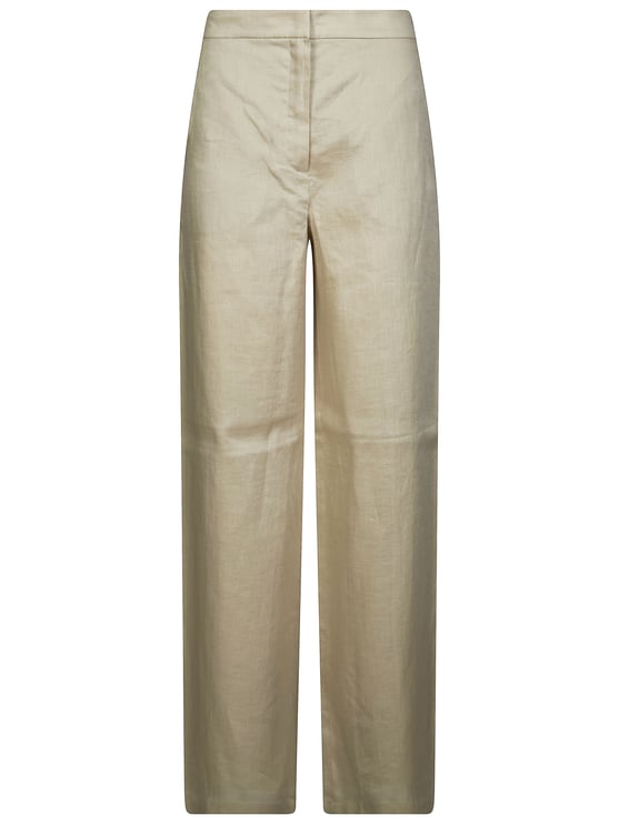 Max Mara Msttapioca High Waisted Linen Trousers