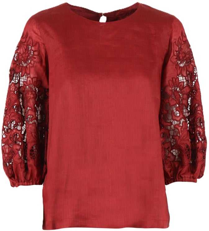 Max Mara Top Mattone Rosso