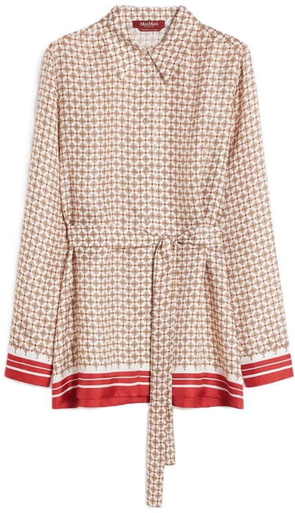 Max Mara Jackets Rosso Dis.Foulard Dis.Riga