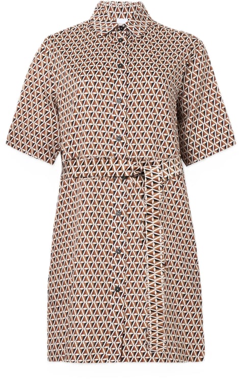 Max Mara Jackets Cammello Stampa Mattonella