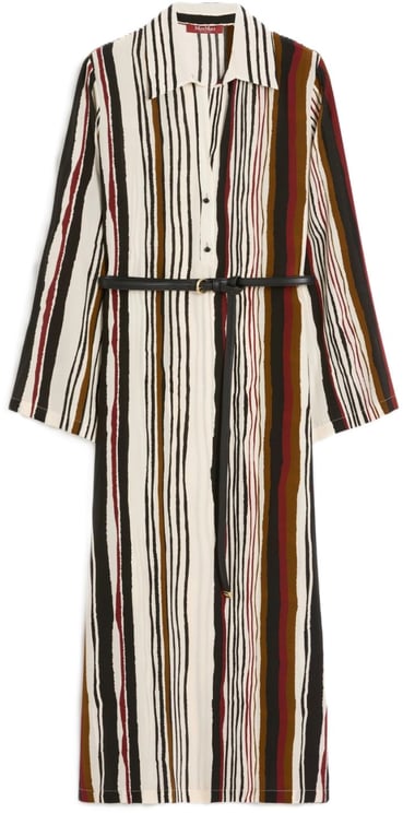 Max Mara Dresses Mattone Rosso Jacq Riga Vertic