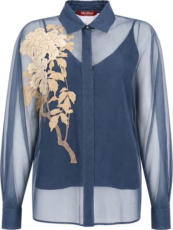 Max Mara Shirts Avion Blue