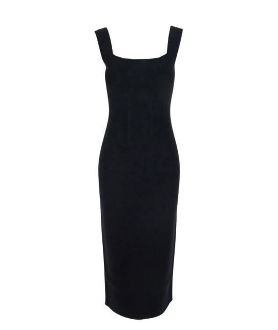 Max Mara Sleeveless Midi Dress With Bustier Bodice