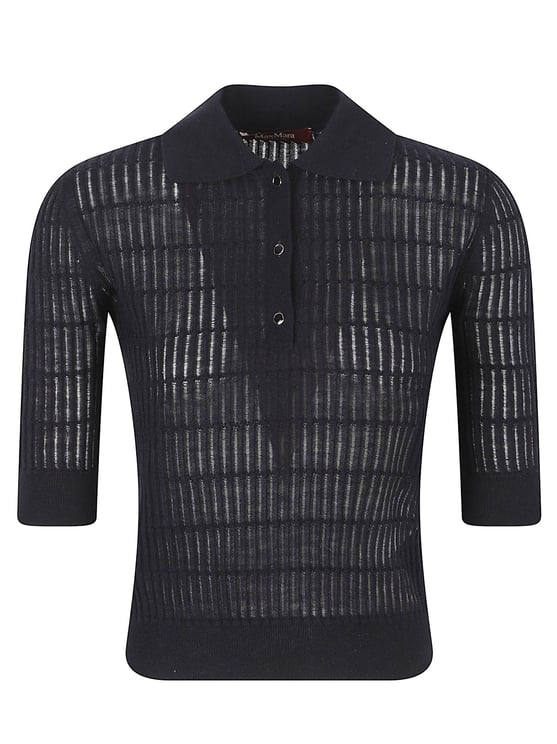 Max Mara Wool And Silk Blend Polo Shirt