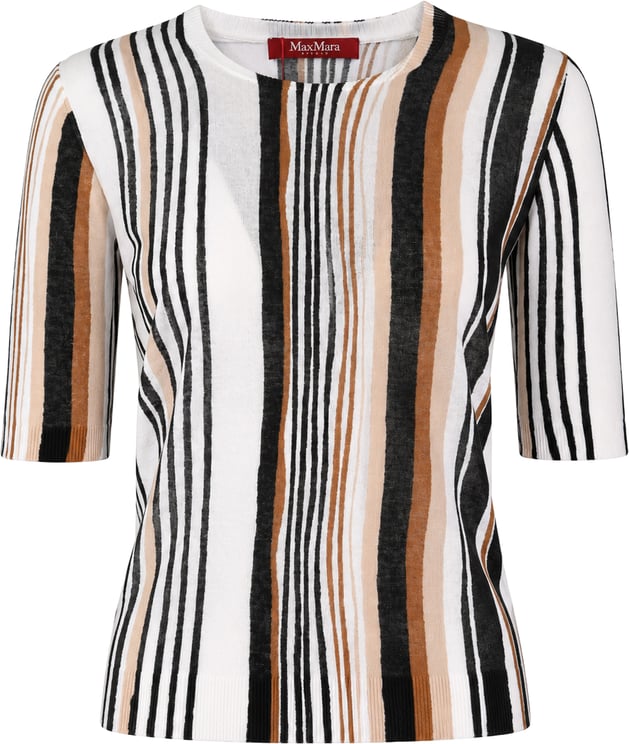 Max Mara Sweaters Bianco/Marrone
