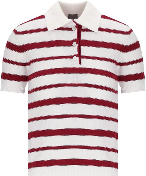 Max Mara MM MAX MARA CARIOCA STRIPED KNITTED POLO-SHIRT