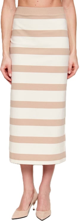 Max Mara Skirts Avorio Rigato