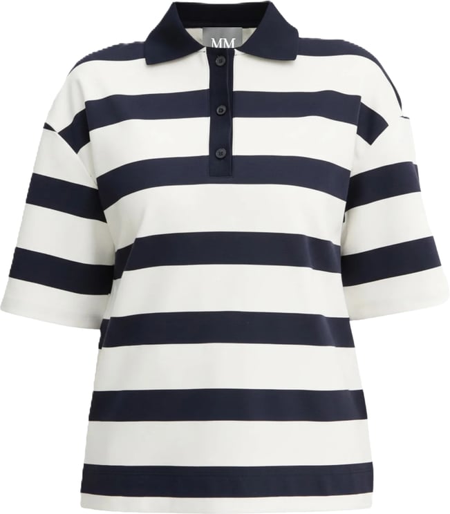 Max Mara T-Shirts And Polos Blu Marino Rigato