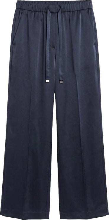 Max Mara Trousers Blu Navy