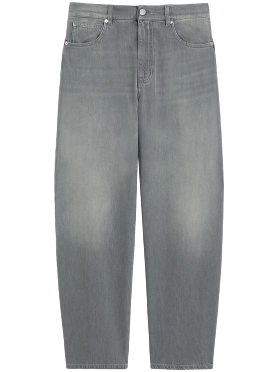 Max Mara Wide-Leg Denim Pants with Classic Five-Pocket Design