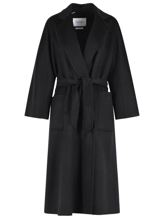 Max Mara 'Icon Ludmilla' Black Cashmere Coat