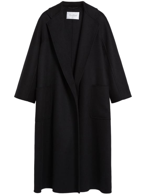 Max Mara Black Ludmilla Loose Fit Long Coat