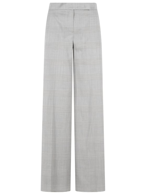 Max Mara 'Netto' Olive Green Prince Of Wales Wool Pants