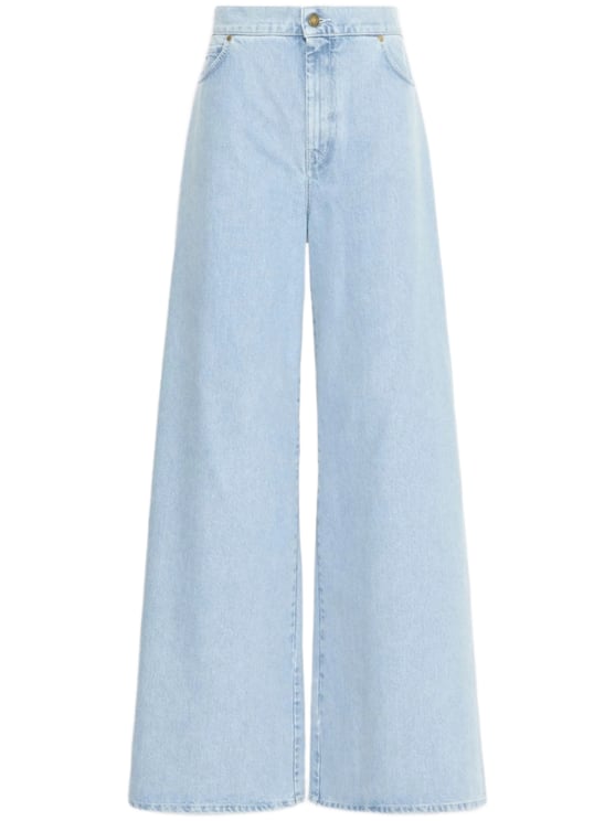 Max Mara Light Blue Mxmaffari High-Waisted Jeans