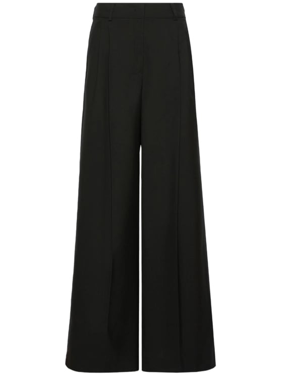 Max Mara Wide-Leg Pants With High Waist And Polished Creases