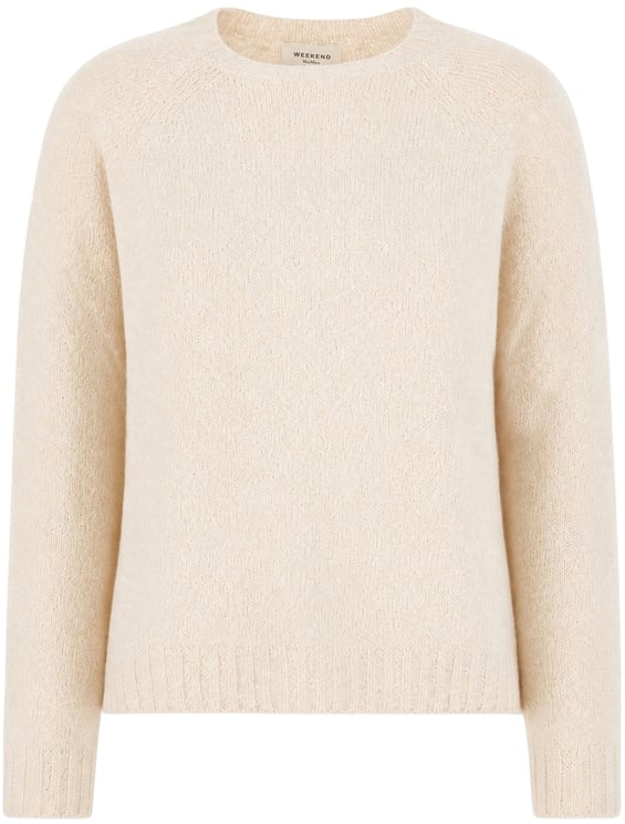 Max Mara Maxmara Sand stretch alpaca blend sweater