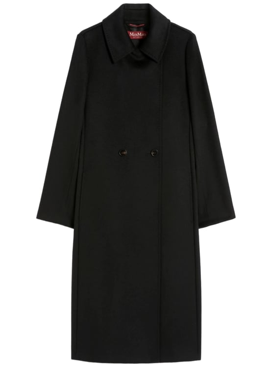 Max Mara Bcollag Knee-Length Double-Breasted Wool Coat