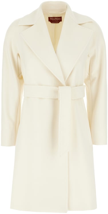 Max Mara Max Mara Studio Ivory virgin wool coat