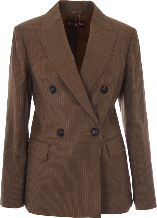 Max Mara Jackets Cammello Gessato