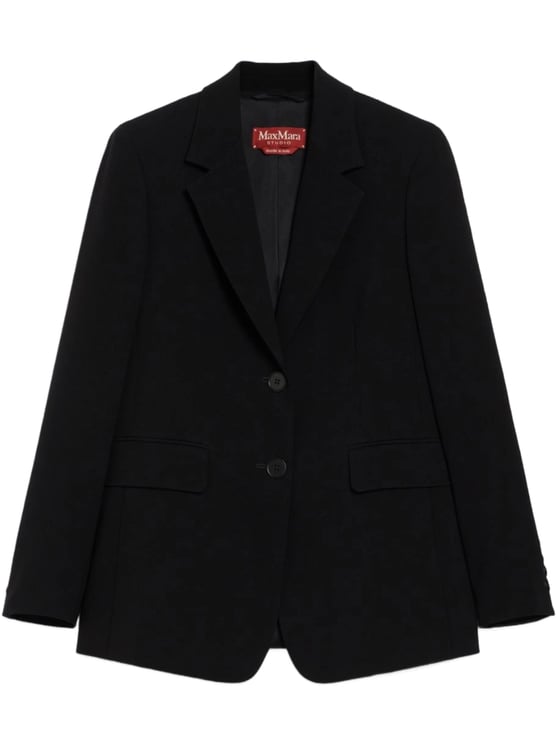 Max Mara Linz Tailored Virgin Wool Minimalist Blazer