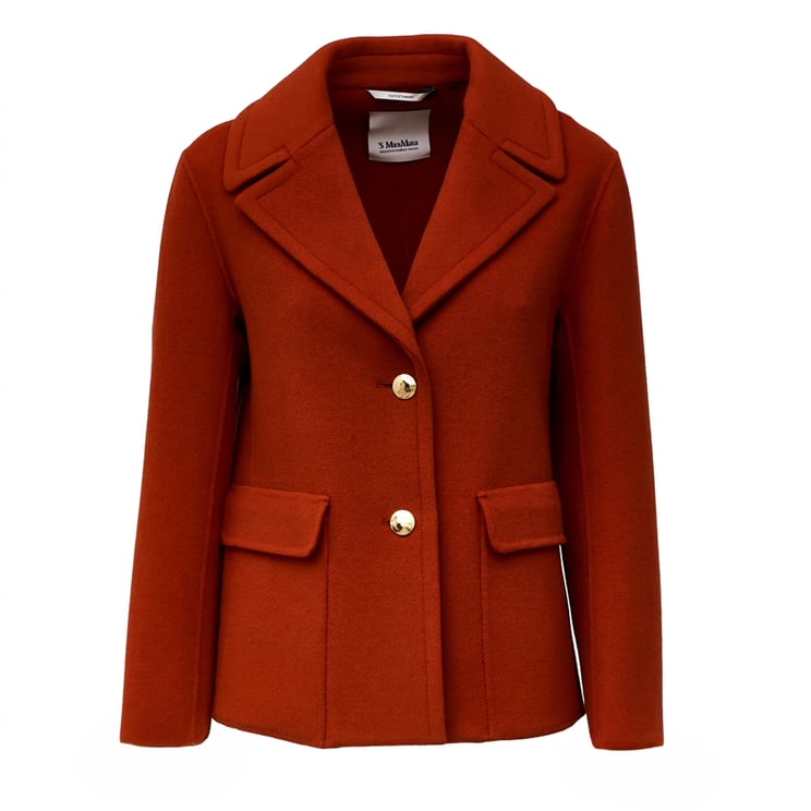 Max Mara Sissy Short Single-Breasted Wool Blazer