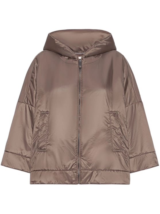 Max Mara Fiore Cropped Polyester Padded Jacket