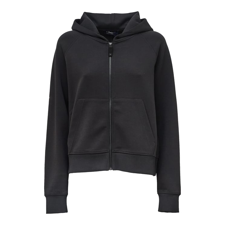 Max Mara Hooded Zip Sweatshirt with Embroidered Logo
