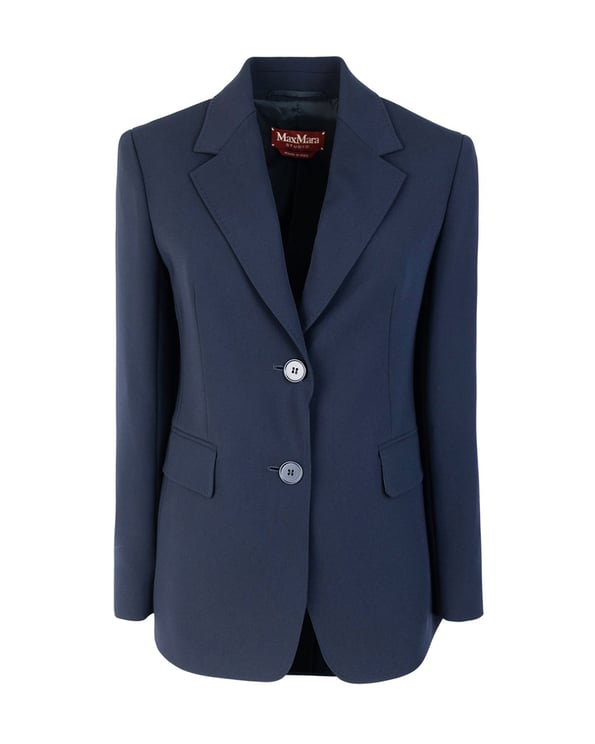 Max Mara Single-Breasted Tailored Blazer With Classic Lapel
