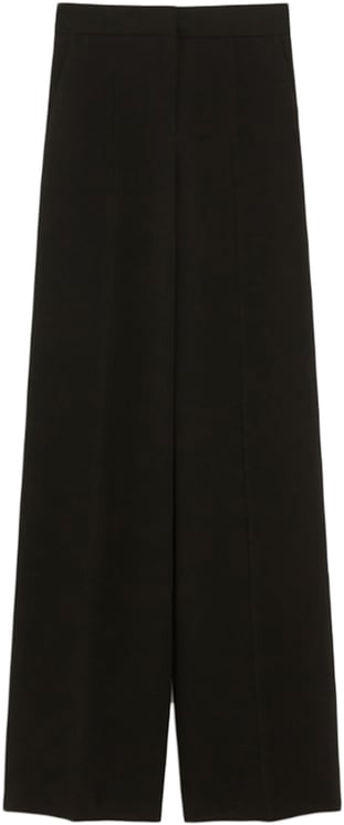 Max Mara Black Abetone Straight-Leg Cady Pants