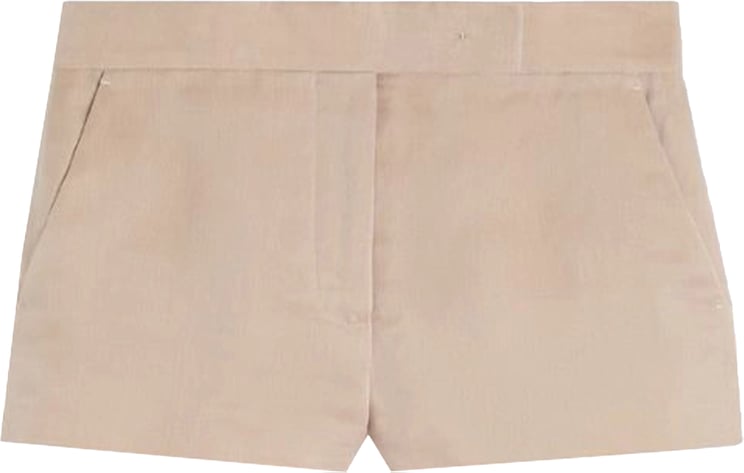 Max Mara Neutral Mxsaerosi Tailored Minimalist Shorts