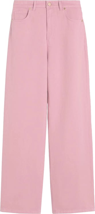 Max Mara Pink Smmonorata Wide-Leg High-Waist Pants