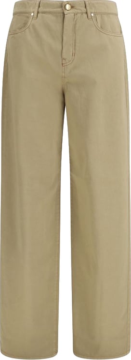Max Mara Max Mara Beige Cotton Casual Pants