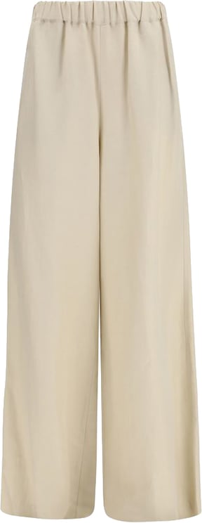 Max Mara Max Mara Beige Linen Casual Pants