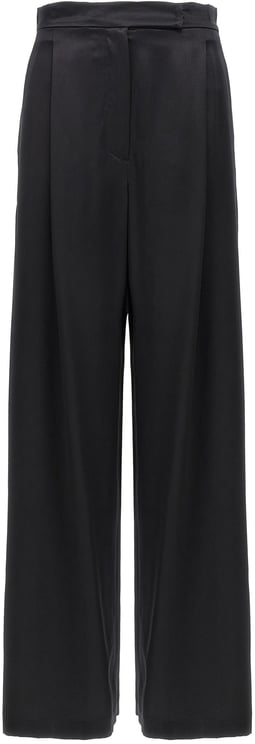 Max Mara Max Mara Black Silk Casual Pants