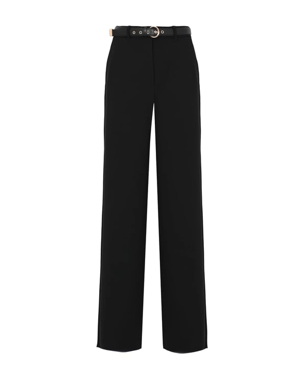 Max Mara High-Waist Wide Leg Trousers With Tailored Details
