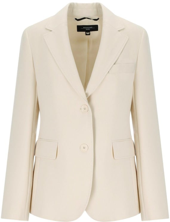 Max Mara MAX MARA WEEKEND UVA IVORY SINGLE-BREASTED JACKET
