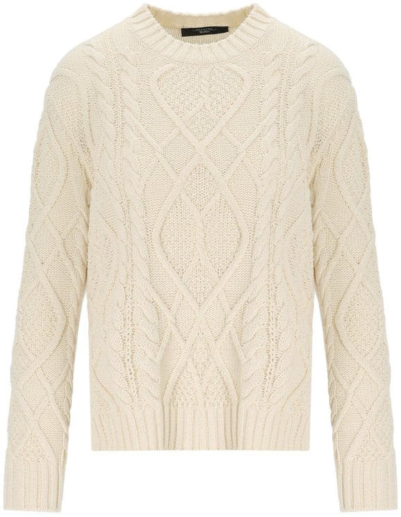 Max Mara MAX MARA WEEKEND TENORE ECRU CREWNECK SWEATER