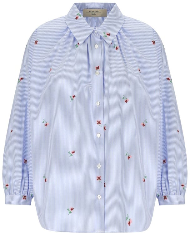 Max Mara MAX MARA WEEKEND BUTTERFLY LIGHT BLUE SHIRT